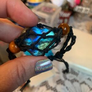 Labradorite Bracelet Fully Adjustable All Natural